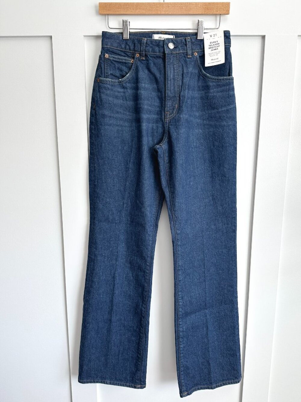 NWT Madewell Curvy Bootcut Relaxed High Rise Jeans Size 27